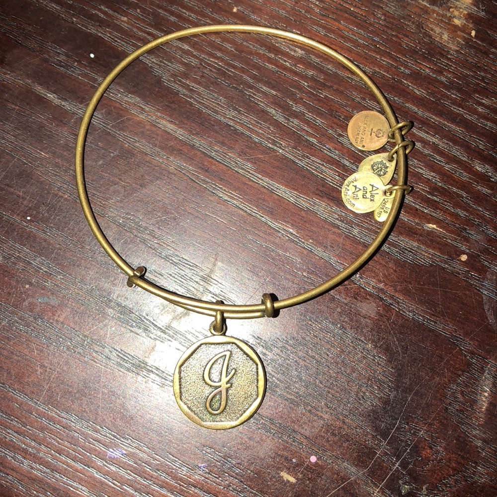“J” Alex and Ani bracelet